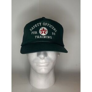 Vintage Texaco Safety  Truckers‎ Hats w/ Rope and Adjustable Snap Back.